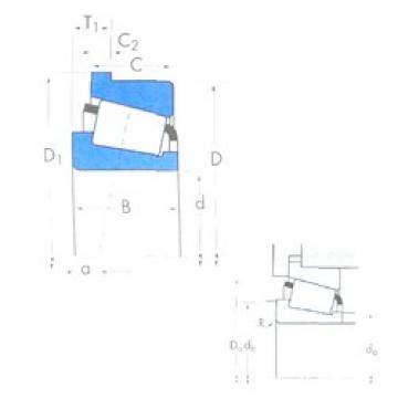 190,5 mm x 266,7 mm x 46,833 mm  Timken 67885/67820B تناقص الأسطوانة المحامل