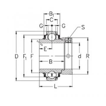 100 mm x 215 mm x 86 mm  NKE GNE100-KRRB الكرات الأخدود العميق