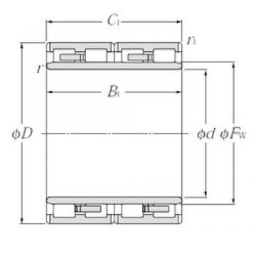 180 mm x 265 mm x 180 mm  NTN 4R3618 محامل أسطوانية