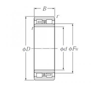 380 mm x 520 mm x 140 mm  NTN NNU4976 محامل أسطوانية