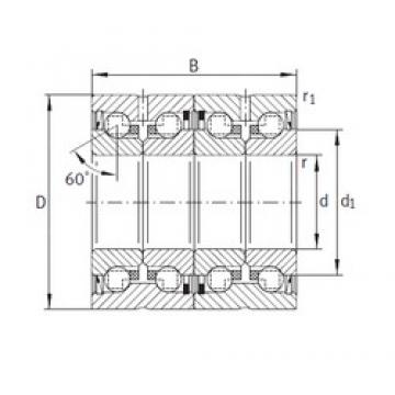 50 mm x 90 mm x 68 mm  INA ZKLN5090-2RS-2AP فحوى الكرات