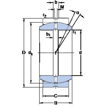 110 mm x 160 mm x 70 mm  SKF GE 110 ES محامل عادي