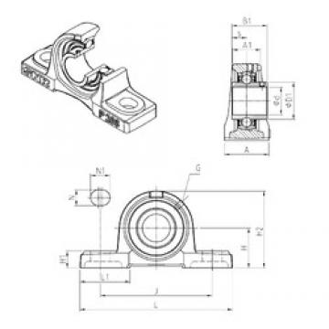 SNR UCP213 تحمل وحدات