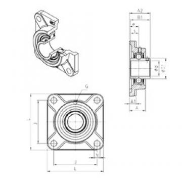 SNR UCF204 تحمل وحدات