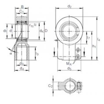 125 mm x 180 mm x 125 mm  INA GIHN-K 125 LO محامل عادي