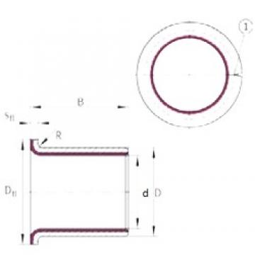 30 mm x 34 mm x 26 mm  INA EGF30260-E40 محامل عادي