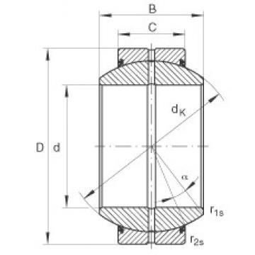 INA GE140-FO-2RS محامل عادي