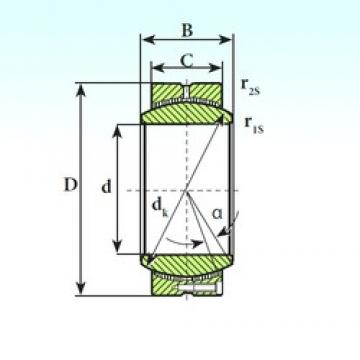 240 mm x 340 mm x 170 mm  ISB GE 240 CP محامل عادي