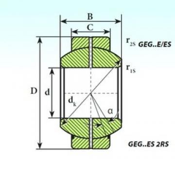 100 mm x 160 mm x 85 mm  ISB GEG 100 ES 2RS محامل عادي