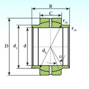 32 mm x 52 mm x 32 mm  ISB GEEW 32 ES محامل عادي