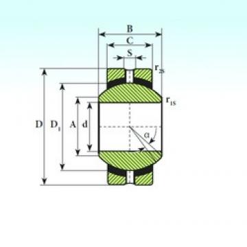 28 mm x 62 mm x 35 mm  ISB SSR 28 محامل عادي