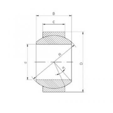 17 mm x 35 mm x 20 mm  ISO GE17FO-2RS محامل عادي