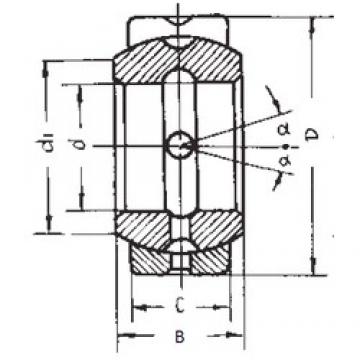 88,9 mm x 139,7 mm x 77,775 mm  FBJ GEZ88ES محامل عادي