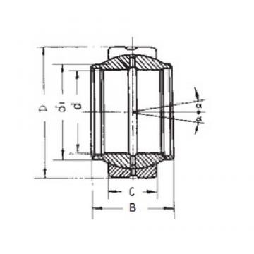 60 mm x 90 mm x 60 mm  FBJ GEEW60ES محامل عادي