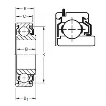 13 mm x 32 mm x 12,19 mm  Timken 201KLDG3 الكرات الأخدود العميق