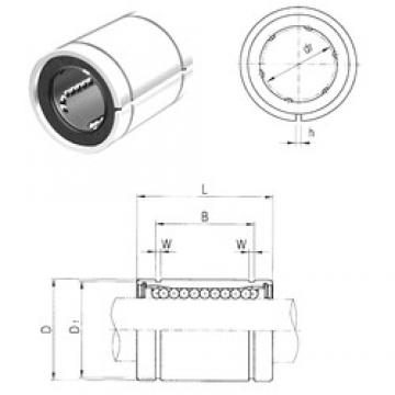 12 mm x 21 mm x 23 mm  Samick LM12AJ المحامل الخطية