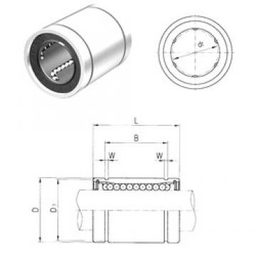 40 mm x 62 mm x 60,6 mm  Samick LME40UU المحامل الخطية