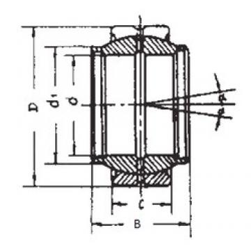 220 mm x 320 mm x 135 mm  FBJ GE220XS محامل عادي