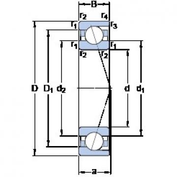 130 mm x 230 mm x 40 mm  SKF 7226 CD/HCP4A الاتصال الكرات الزاوي