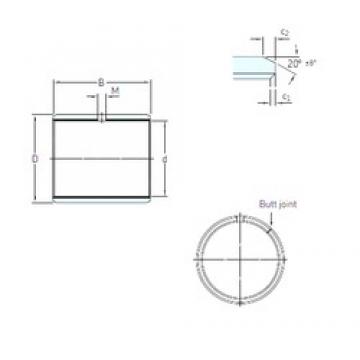 15 mm x 17 mm x 25 mm  SKF PCM 151725 E محامل عادي