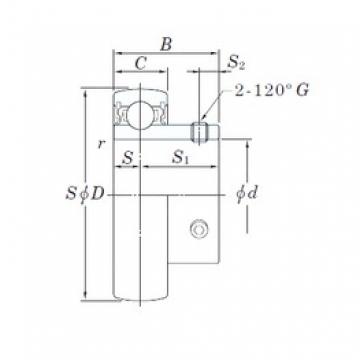 28,575 mm x 62 mm x 30 mm  KOYO SB206-18 الكرات الأخدود العميق