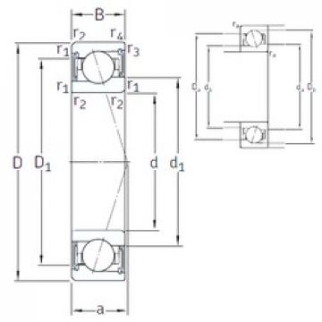 12 mm x 24 mm x 6 mm  SKF S71901 CE/P4A الاتصال الكرات الزاوي