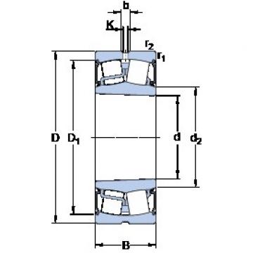 90 mm x 160 mm x 48 mm  SKF BS2-2218-2RSK/VT143 محامل كروية