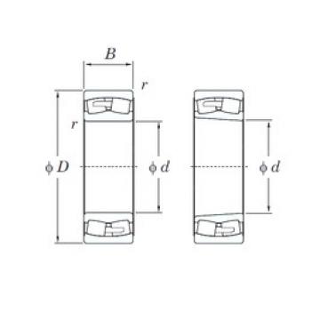 340 mm x 620 mm x 224 mm  KOYO 23268RHA محامل كروية