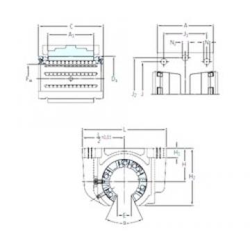 SKF LUCF 30 المحامل الخطية