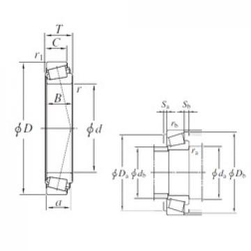 203,2 mm x 276,225 mm x 42,863 mm  KOYO LM241149/LM241110 تناقص الأسطوانة المحامل