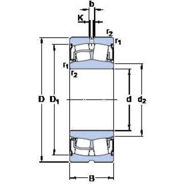 25 mm x 52 mm x 23 mm  SKF BS2-2205-2RS/VT143 محامل كروية