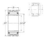 65 mm x 90 mm x 25 mm  NTN NA4913S محامل إبرة الأسطوانة