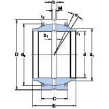 50 mm x 75 mm x 43 mm  SKF GEM 50 ES-2RS محامل عادي