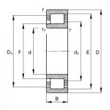 45 mm x 100 mm x 36 mm  FAG NJ2309-E-TVP2 محامل أسطوانية