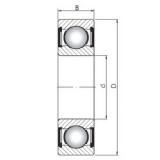 20 mm x 72 mm x 19 mm  ISO 6404 ZZ الكرات الأخدود العميق