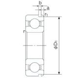 25 mm x 37 mm x 7 mm  NACHI 6805N الكرات الأخدود العميق