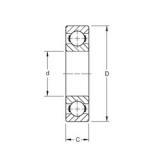 190,5 mm x 254 mm x 31,75 mm  Timken 75BIC348 الكرات الأخدود العميق