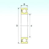 150 mm x 225 mm x 35 mm  ISB 6030-RS الكرات الأخدود العميق