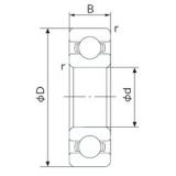 45 mm x 58 mm x 7 mm  NACHI 6809 الكرات الأخدود العميق