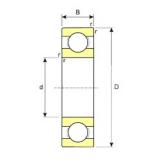 6,35 mm x 9,525 mm x 3,175 mm  ISB R168 الكرات الأخدود العميق