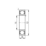 55 mm x 100 mm x 21 mm  CYSD 6211-2RS الكرات الأخدود العميق