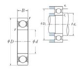 160 mm x 290 mm x 48 mm  NSK 6232 الكرات الأخدود العميق