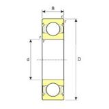 5 mm x 13 mm x 4 mm  ISB SS 619/5-ZZ الكرات الأخدود العميق