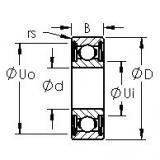 AST 629HZZ الكرات الأخدود العميق