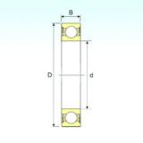 45 mm x 100 mm x 36 mm  ISB 62309-2RS الكرات الأخدود العميق