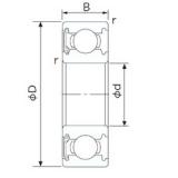 55 mm x 120 mm x 29 mm  NACHI 6311NSE الكرات الأخدود العميق