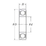 110 mm x 150 mm x 20 mm  CYSD 6922N الكرات الأخدود العميق