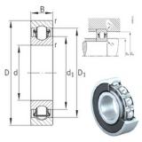 8 mm x 22 mm x 7 mm  INA BXRE08-2RSR محامل إبرة الأسطوانة