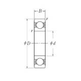 45 mm x 75 mm x 16 mm  NSK 6009L11-H-20 الكرات الأخدود العميق