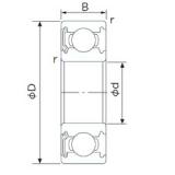 60 mm x 110 mm x 22 mm  NACHI 6212NKE الكرات الأخدود العميق